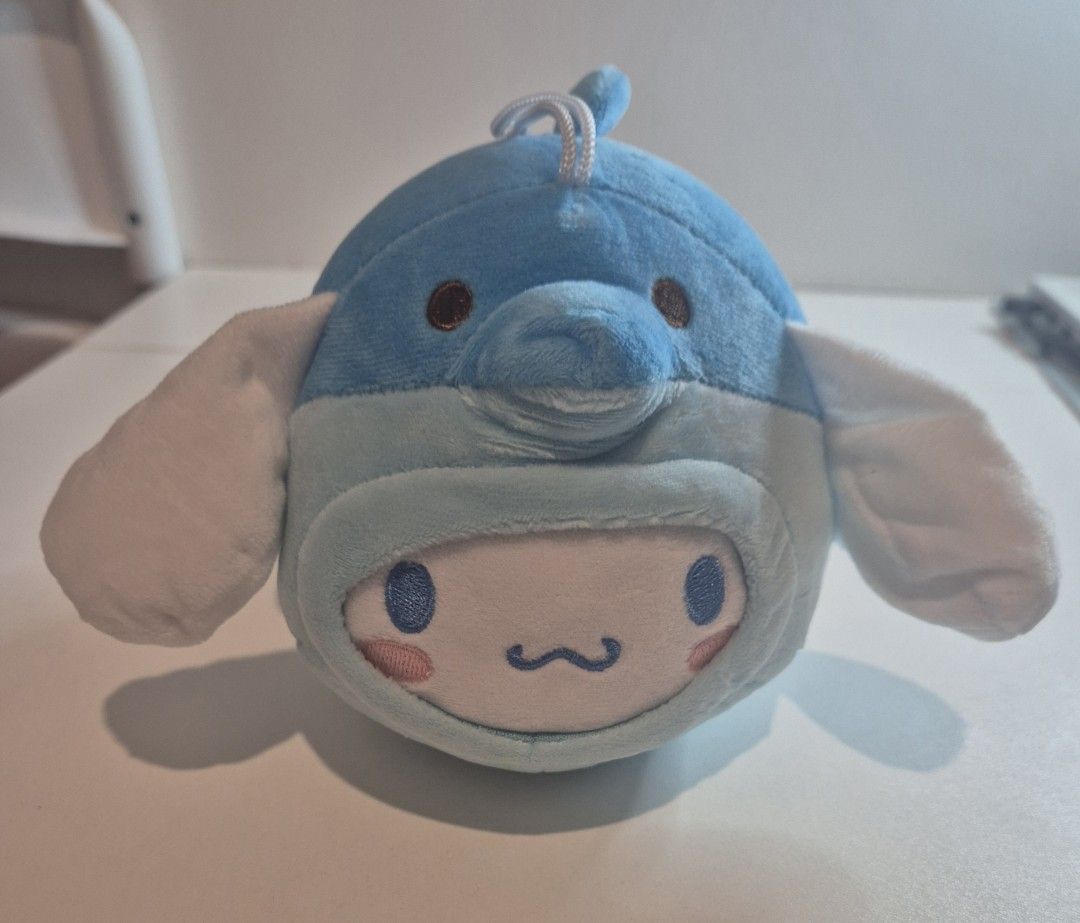 Cinnamoroll plush (Category: Plushies & Soft Toys) located in Makati City. Submitted by Vnerrie (Listing ID 1351799271, Image 1). Description: Cinnamoroll dolphin plush with pangsabit Brand new Sanrio Original.