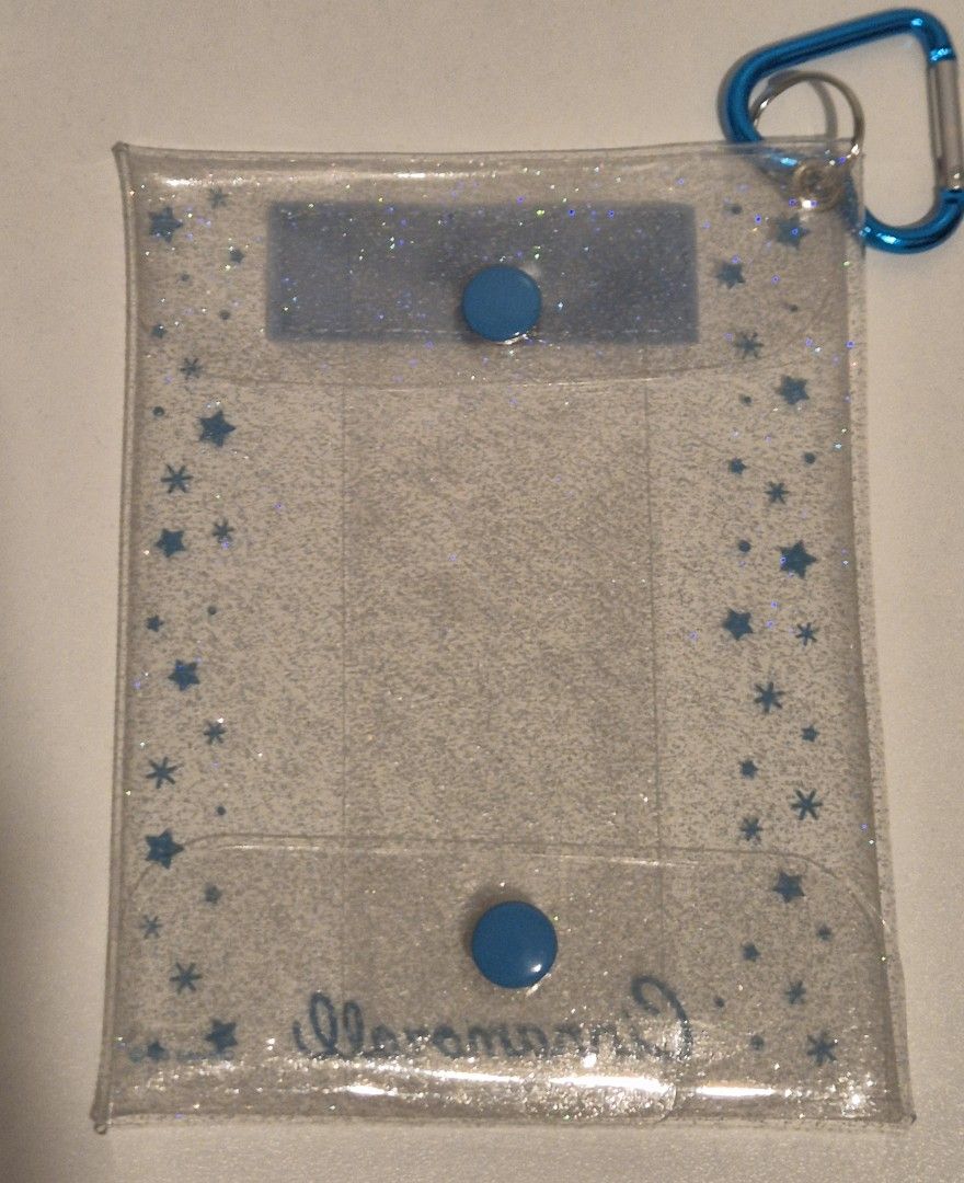 Cinnamoroll pouch keyring (Category: Character Goods) located in Makati City. Submitted by Vnerrie (Listing ID 1351808516, Image 2). Description: Cinnamoroll pouch keyring Glittery design on the PVC pouch - water resistant You can place your toy plush inside and hang on your bags..