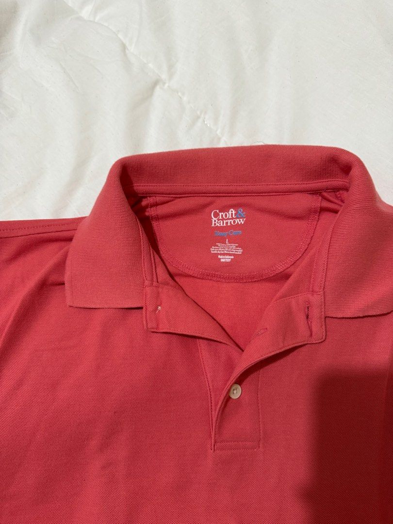 Croft and Barrow Polo Shirt (Category: Tshirts & Polo Shirts ) located in Calamba. Submitted by gnbpreloved (Listing ID 1351914283, Image 2). Description: Croft and Barrow Polo Shirt Color: dark pink in actual Size: XL Once lang nagamit kasi di gusto ang kulay haha RFS: Decluttering Delivery shouldered by customer Lalamove or JNT Payment options: GCASH MAYA UNIONBANK OR RCBC.