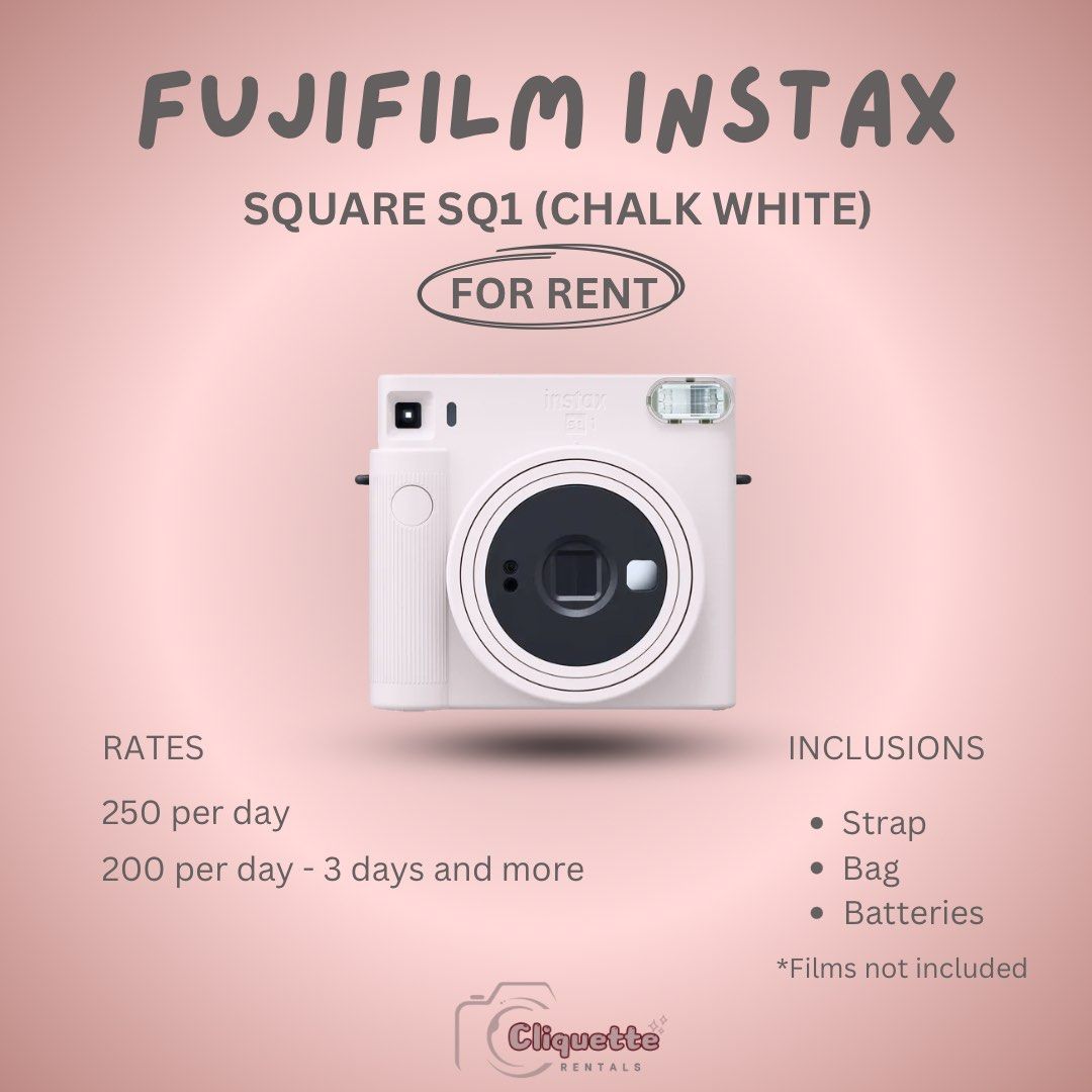 FOR RENT INSTAX SQ1 (Category: Cameras) located in Valenzuela. Submitted by ashhqr (Listing ID 1351957846, Image 1). Description: FOR RENT 📸 Instax square sq1 - php 250 a day | php 200 a day if 3 days and more .