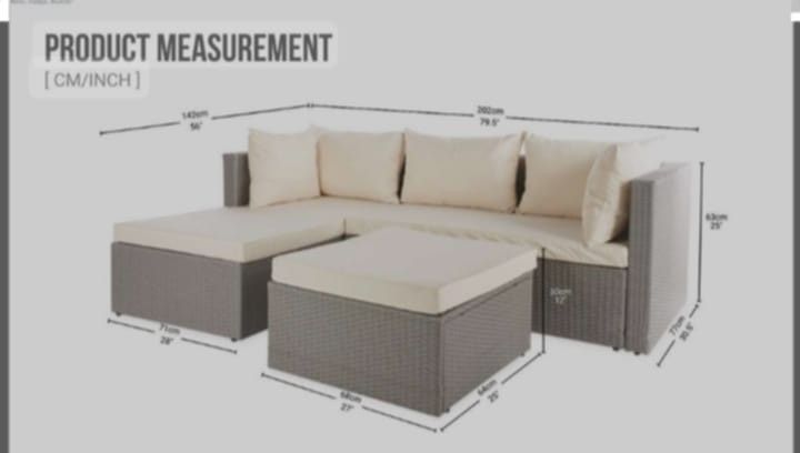 For Sale: Outdoor Sofa Set (Category: Sofas) located in Baliuag. Submitted by krizzy_kris02 (Listing ID 1351857005, Image 3). Description: Synthetic Rattan GARDENLINE Brand Brand New Heavy Duty Good Quality Imported Powder Coated Steel Framing Made in Australia.