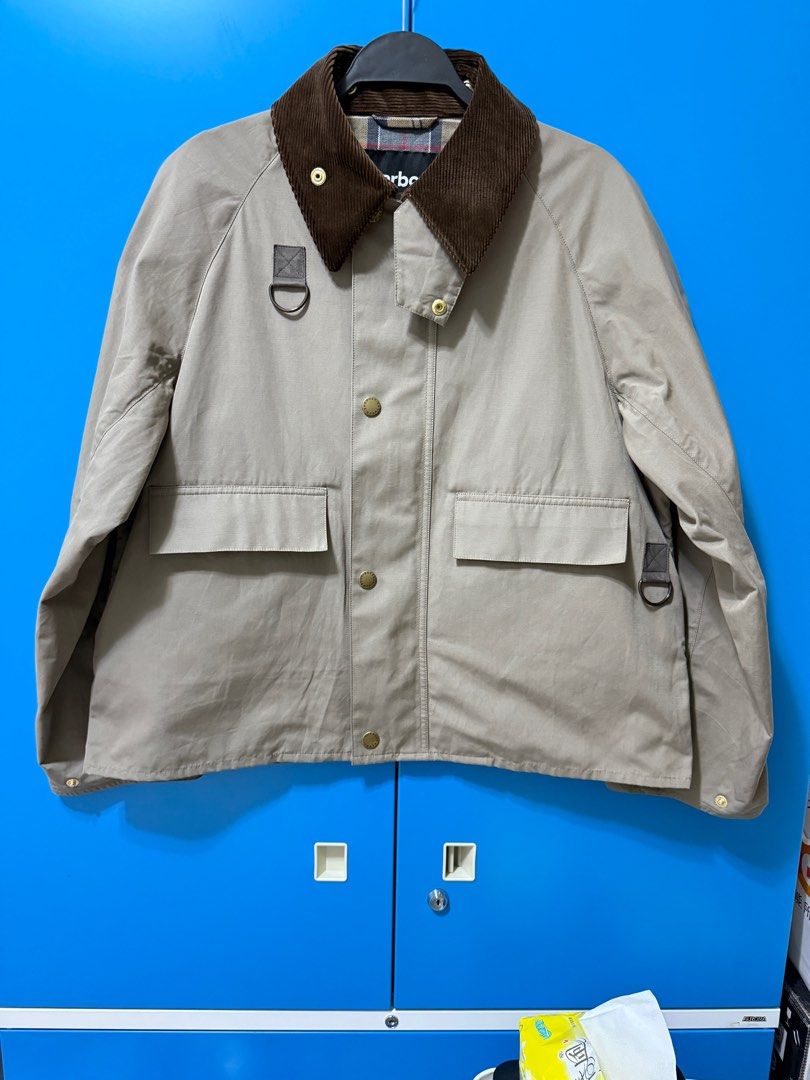 FREAK's store 別注Barbour spey 寬短版非油蠟材質, 他的時尚