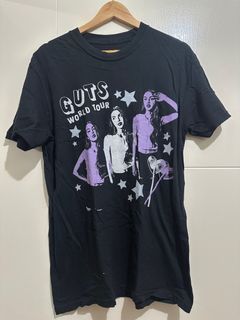 Olivia Rodrigo GUTS World Tour Lollypop Dateback T-Shirt in Black