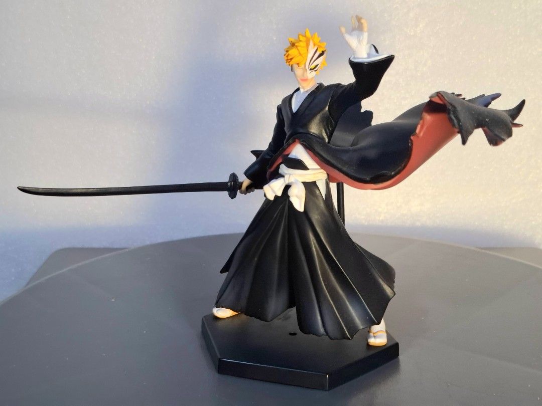 Japan Bandai (Category: Toy Figures) located in Singapore. Submitted by wongpp12345 (Listing ID 1351882380, Image 2). Description: •Japan Bandai，Anime Bleach，Character Ichigo Kurosaki collectibe figure toy PI。(no box) •self collect at simei，6pm→10pm，cash only，TEL:82093786 or whatapp.
