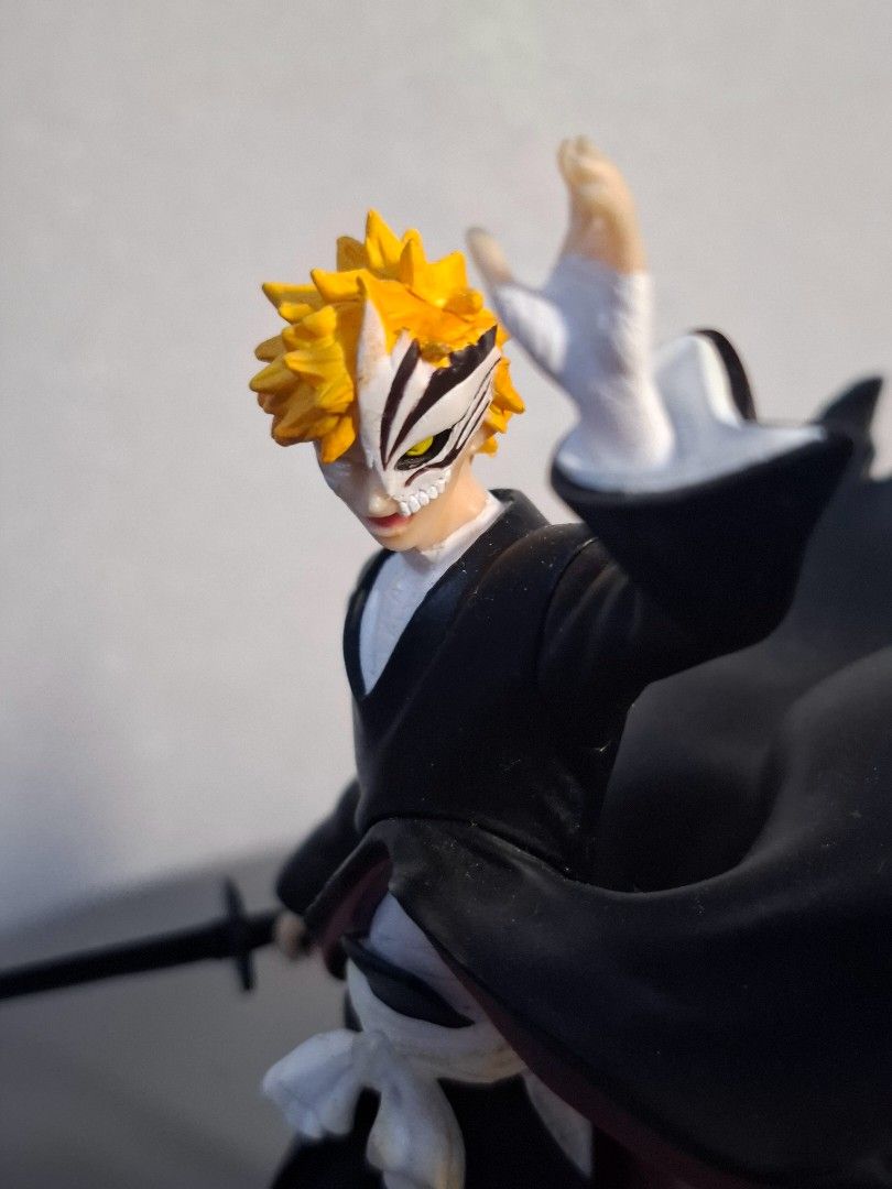 Japan Bandai (Category: Toy Figures) located in Singapore. Submitted by wongpp12345 (Listing ID 1351882380, Image 5). Description: •Japan Bandai，Anime Bleach，Character Ichigo Kurosaki collectibe figure toy PI。(no box) •self collect at simei，6pm→10pm，cash only，TEL:82093786 or whatapp.