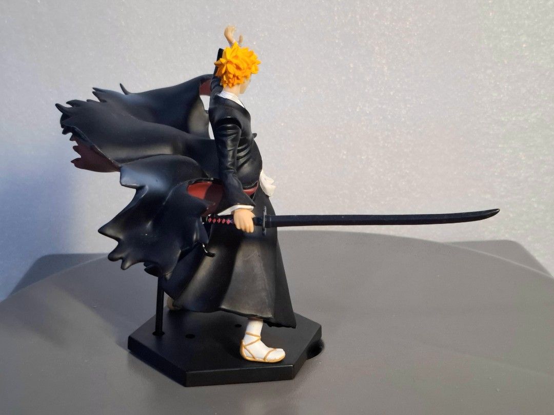 Japan Bandai (Category: Toy Figures) located in Singapore. Submitted by wongpp12345 (Listing ID 1351882380, Image 6). Description: •Japan Bandai，Anime Bleach，Character Ichigo Kurosaki collectibe figure toy PI。(no box) •self collect at simei，6pm→10pm，cash only，TEL:82093786 or whatapp.