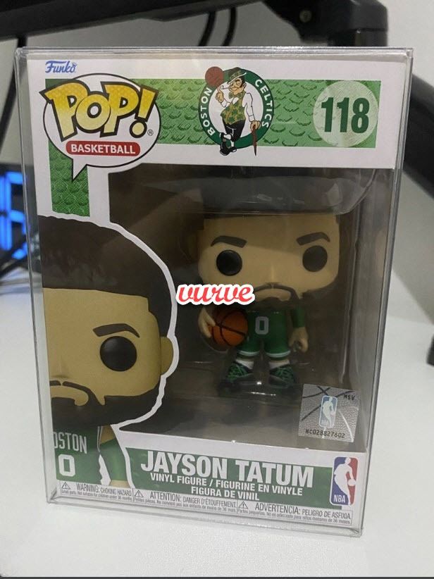 Jayson Tatum Funko #118 (Category: Designer & Blind Box Toys) located in Pasig City. Submitted by vurve (Listing ID 1332868953, Image 1). Description: I’m selling my Jayson Tatum Funko #118 in pristine condition with protector. Last price posted Hard pass sa lowballers Mode of payment - GCash or BPI Delivery via Grab or Lalamove Buyer will shoulder the fee.