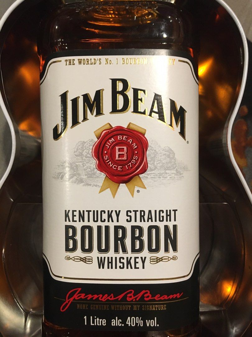 Jim Beam 1L. with Guitar Tin Can Case (Category: Beverages) located in Makati City. Submitted by AntiqueAndRetroVintageShop (Listing ID 1351930725, Image 3). Description: Jim Beam 1L. with Guitar Tin Can Case • Perfect for Gift • 1,500 each only • Text or Call : 0922.. 5332345.. Makati Area :.
