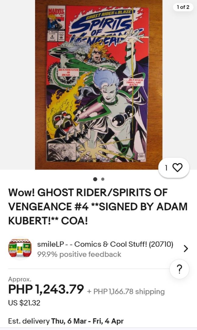 Marvel Ghost rider comics (Category: Comics & Manga) located in Santa Rosa. Submitted by toys_r_here (Listing ID 1351888156, Image 2). Description: GOOD FOR GIFT AND COLLECTION as is po Good condition First to pay gets the item pa check nalng sa pic yun condition pm me for questions ship pwede lalamove or jrs Sta rosa and Alabang area atc or.