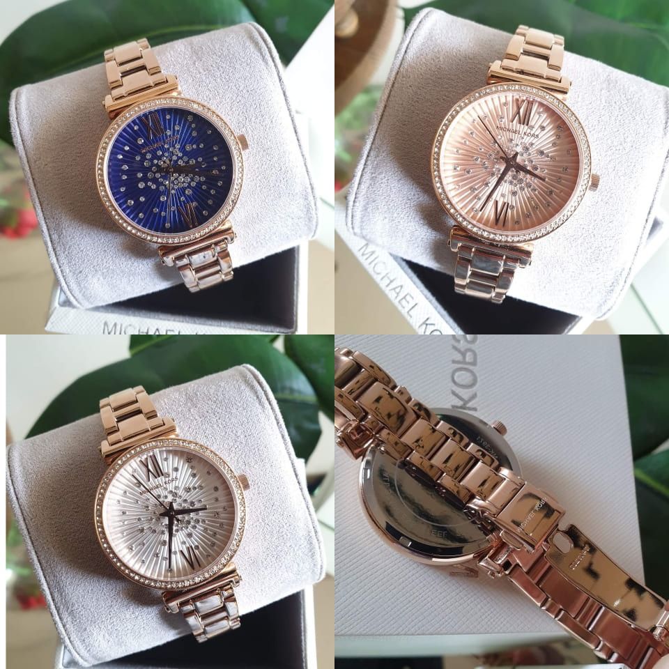 Michael Kors Ladies Watch - MK3971 Sofie Quartz Fixed Crystal Bezel ...