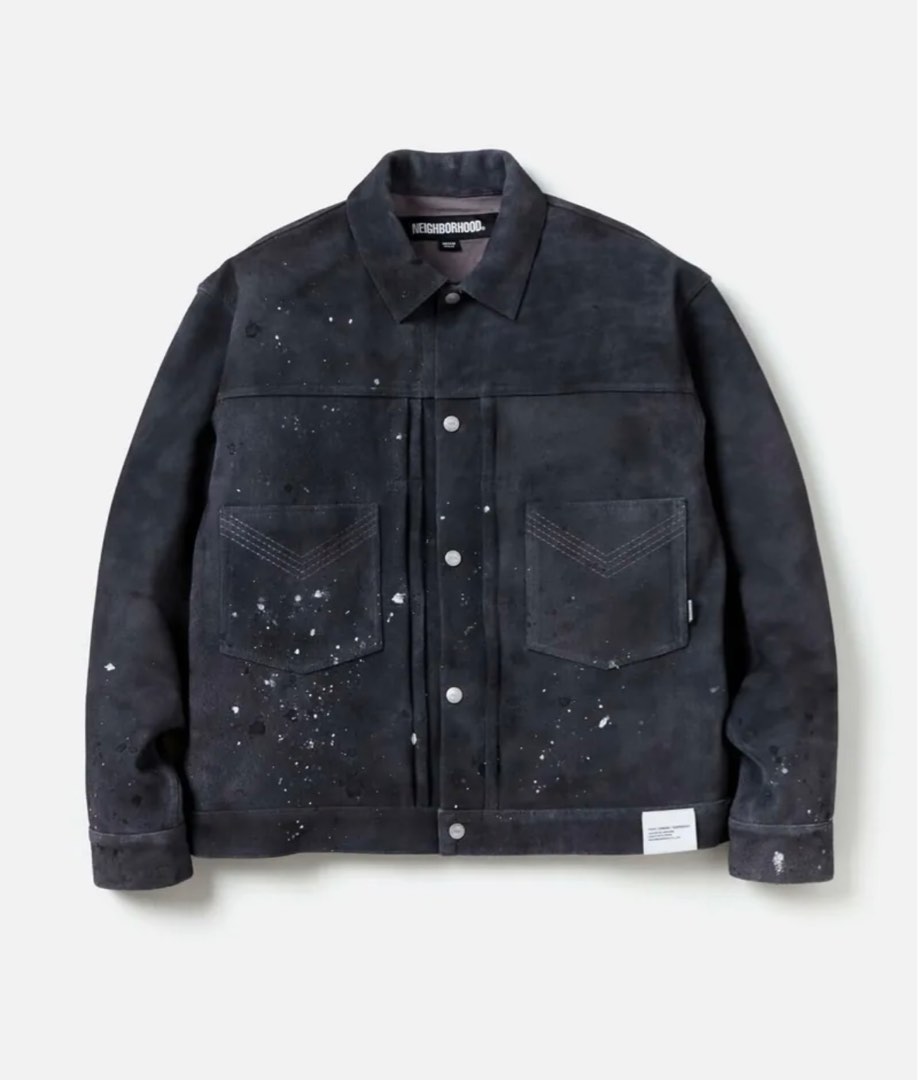 Neighborhood Drip Suede Jacket M, 男裝, 外套及戶外衣服
