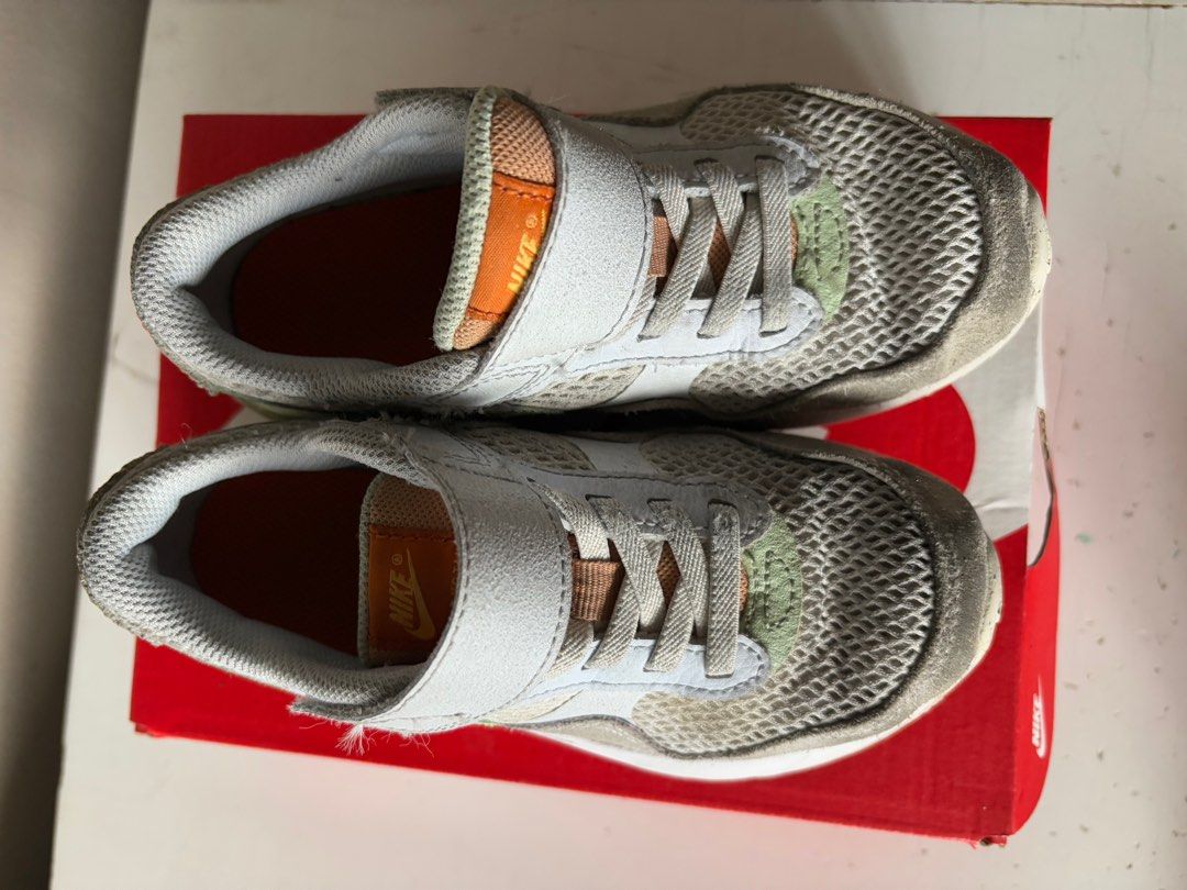 Nike Airmax 12C (Category: Babies & Kids Fashion) located in Marikina City. Submitted by erncm (Listing ID 1351832275, Image 2). Description: Brand: Nike Model: Airmax Color: phantom/honeydew-football gray Size: 12C Reason for selling: outgrown (Outside of shoes just needs cleaning) Bought this pair in Kidsports, Shang Mall.