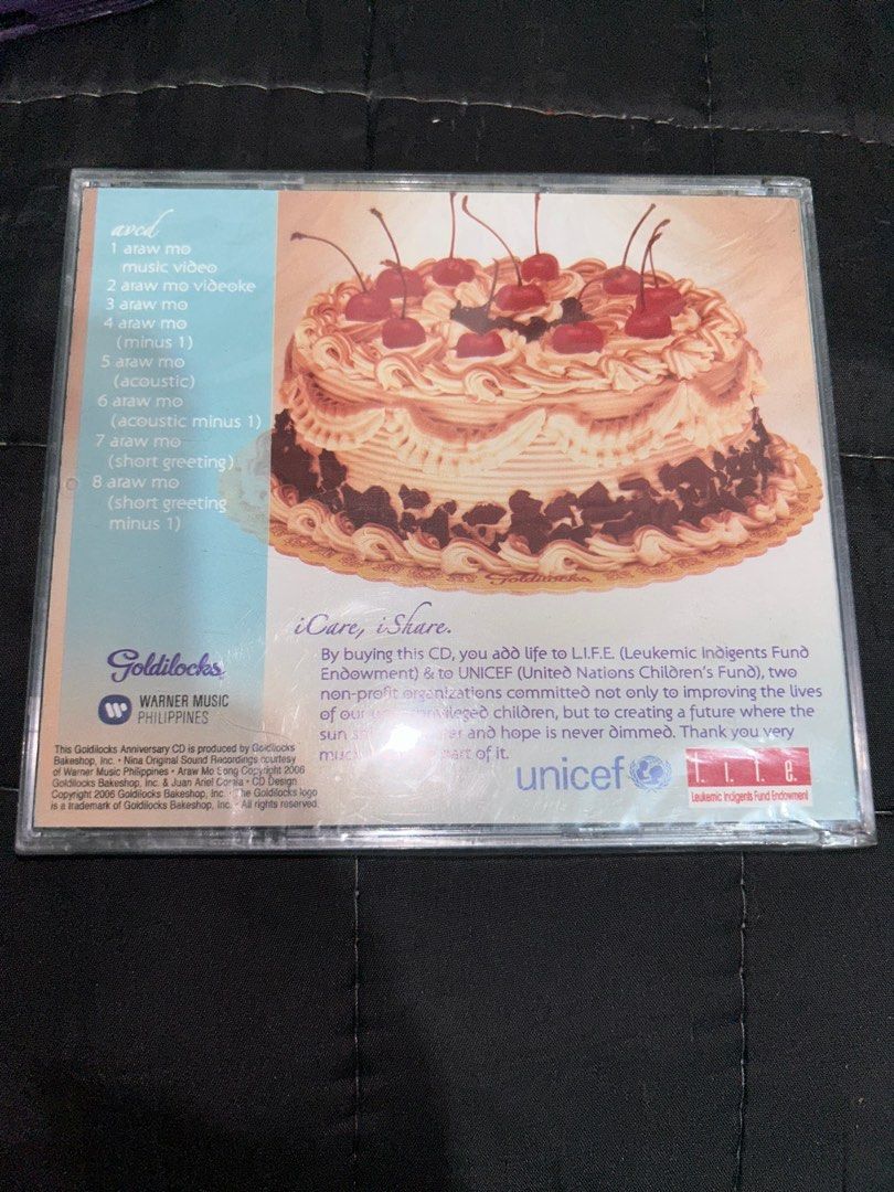 Nina - Araw Mo CD (Category: CDs & DVDs) located in Quezon City. Submitted by mus1conerecordz (Listing ID 1351926932, Image 2). Description: 📌 First to pay basis 📌 Case not graded 📌 Payment thru Gcash, bank transfer (UB/BDO) 📌 Shipping thru LBC, Gogo express, delivery via Lalamove PM lang po. Thank you! 🙂 .
