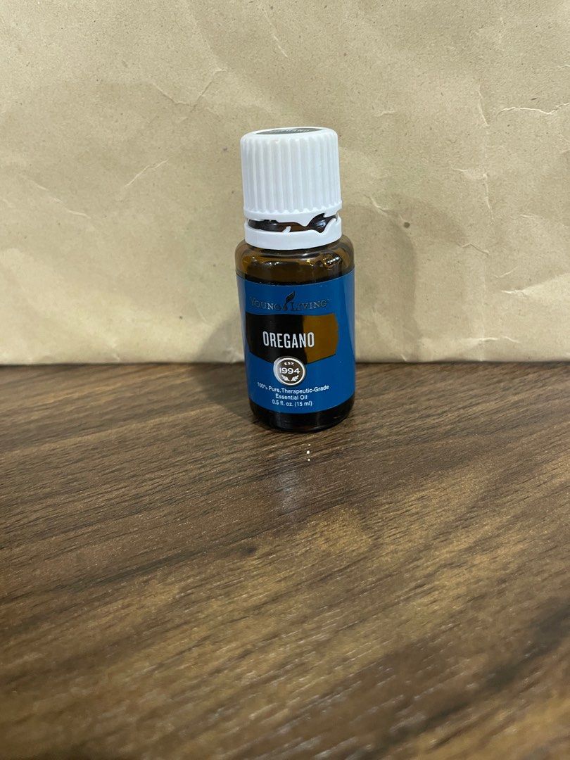 Oregano essential oils young living (Category: Home Fragrance) located in Quezon City. Submitted by chic_styleph (Listing ID 1351868472, Image 1). Description: Oregano 3/4 full.