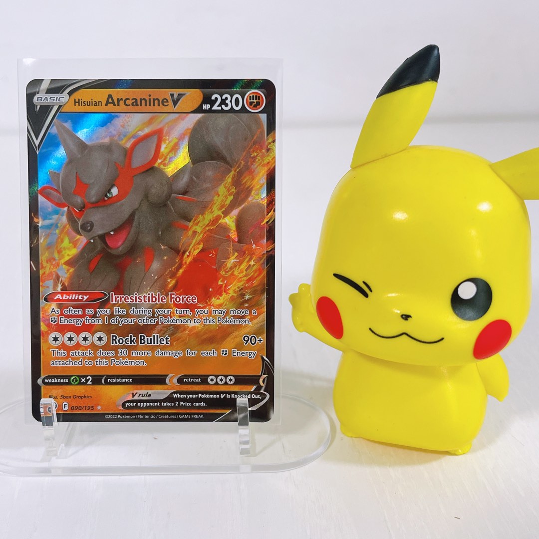 error pokemon cards Amazon.com: Hisuian Arcanine V 090/195- Silver Tempest - Pokemon Ultra Rare  Card