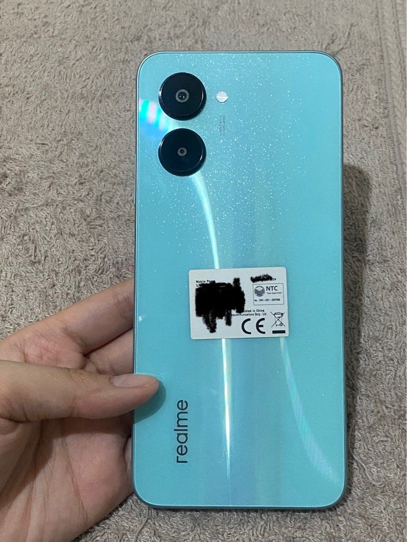 REALME C33 4GB+64GB Aqua Blue (Category: Realme) located in Makati City. Submitted by declutterteacher (Listing ID 1351834481, Image 2). Description: 💙 no android charger included 💙 with free clear case 💙 no scratches and dents 💙lady owned .