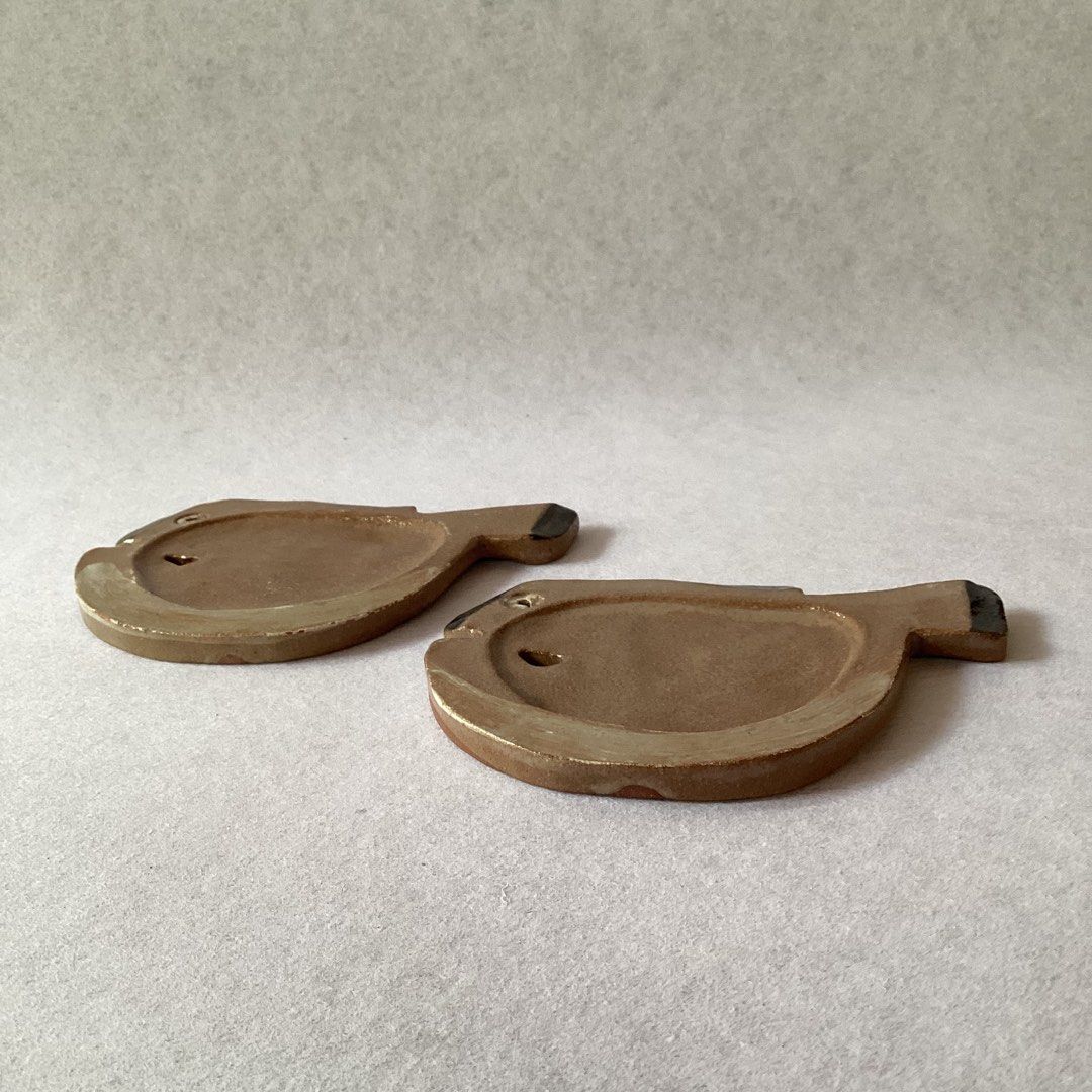 Stoneware Fish Coaster or Dessert Server with Potter’s Mark (Category: Coffee & Tea Tableware) located in Davao. Submitted by atbpshop192593 (Listing ID 1351940897, Image 2). Description: Php150 each (2 available) Stoneware Fish Coaster or Dessert Server with Potter’s Mark L: 5.5 inches W: 3.8 inches First to pay.