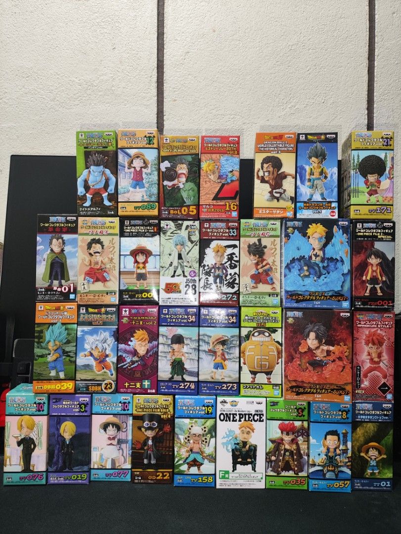 WCF ONE PIECE LOT SALE (Category: Designer & Blind Box Toys) located in Tuguegarao City. Submitted by shinytotodilez (Listing ID 1351962811, Image 1). Description: PM me for individual prices ⭕⭕WCF MIX ⭕⭕ All MIB Pm me Location: Tuguegarao city Shipping: LBC Mode of payment: Gcash or Bank tranfer Will provide additional photos sa interested buyer just pm me ✅Check my marketplace ratings✅.