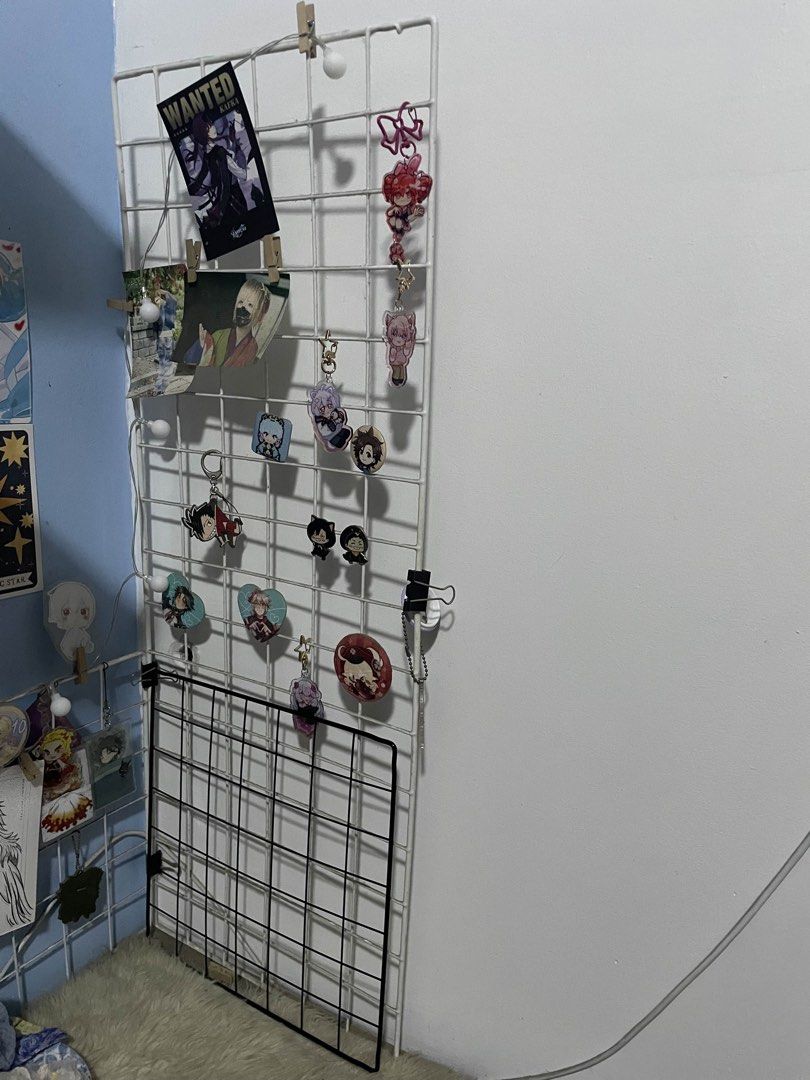 White Long Grid / Pet Fence (2 PCS) (Category: Wall Decor) located in Manila. Submitted by adrchn (Listing ID 1351888096, Image 1). Description: - bought last 2020 - approx measurement: 30 cm x 83 cm (30 x 30 cm black grid for reference) (measured using measuring tape > - bought from Divisoria - rfs: won’t use anymore! - will clean before shipping out! - items not included.