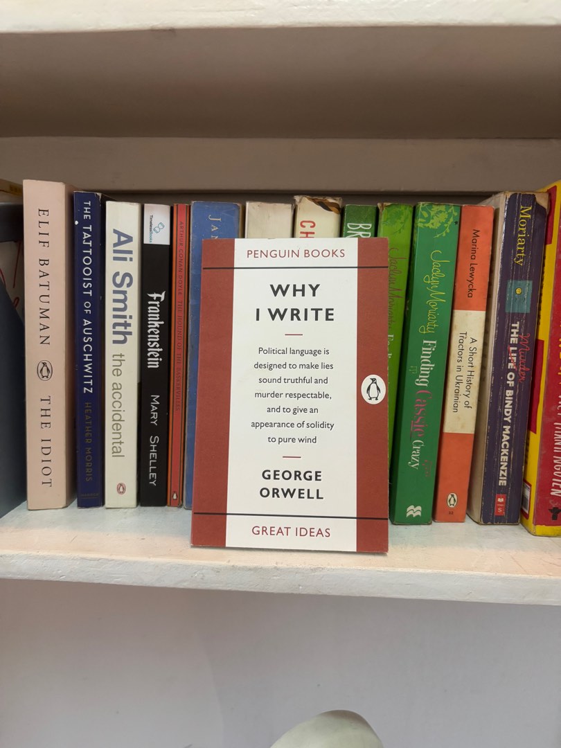 Why i write by george orwell hobbies toys books magazines