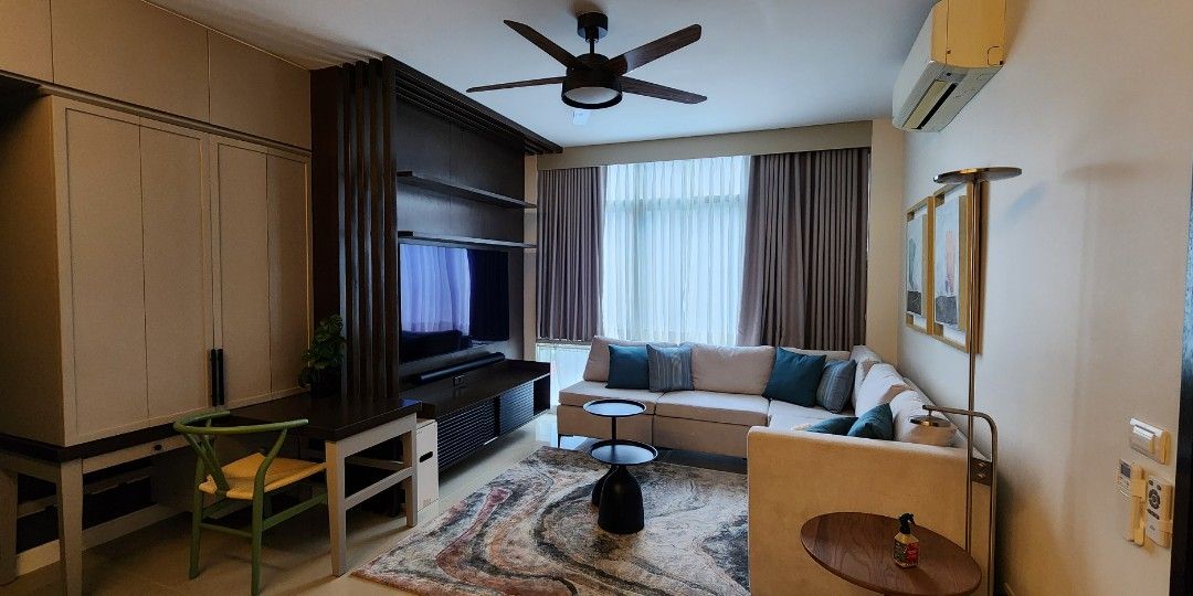2BR West Gallery Place BGC (Category: Apartments & Condos) located in Taguig. Submitted by marsua (Listing ID 1351966333, Image 1). Description: fully furnished, 2 br, 1 parking, storage, and utility. Min 1 year lease. Assoc inclusive, Vat exclusive. Inverter Ref, 75 inch Sony Oled TV, Inverter Automated Washer Dryer. Microwave. Interiored with plenty of closet space, shelves and shoe rack..