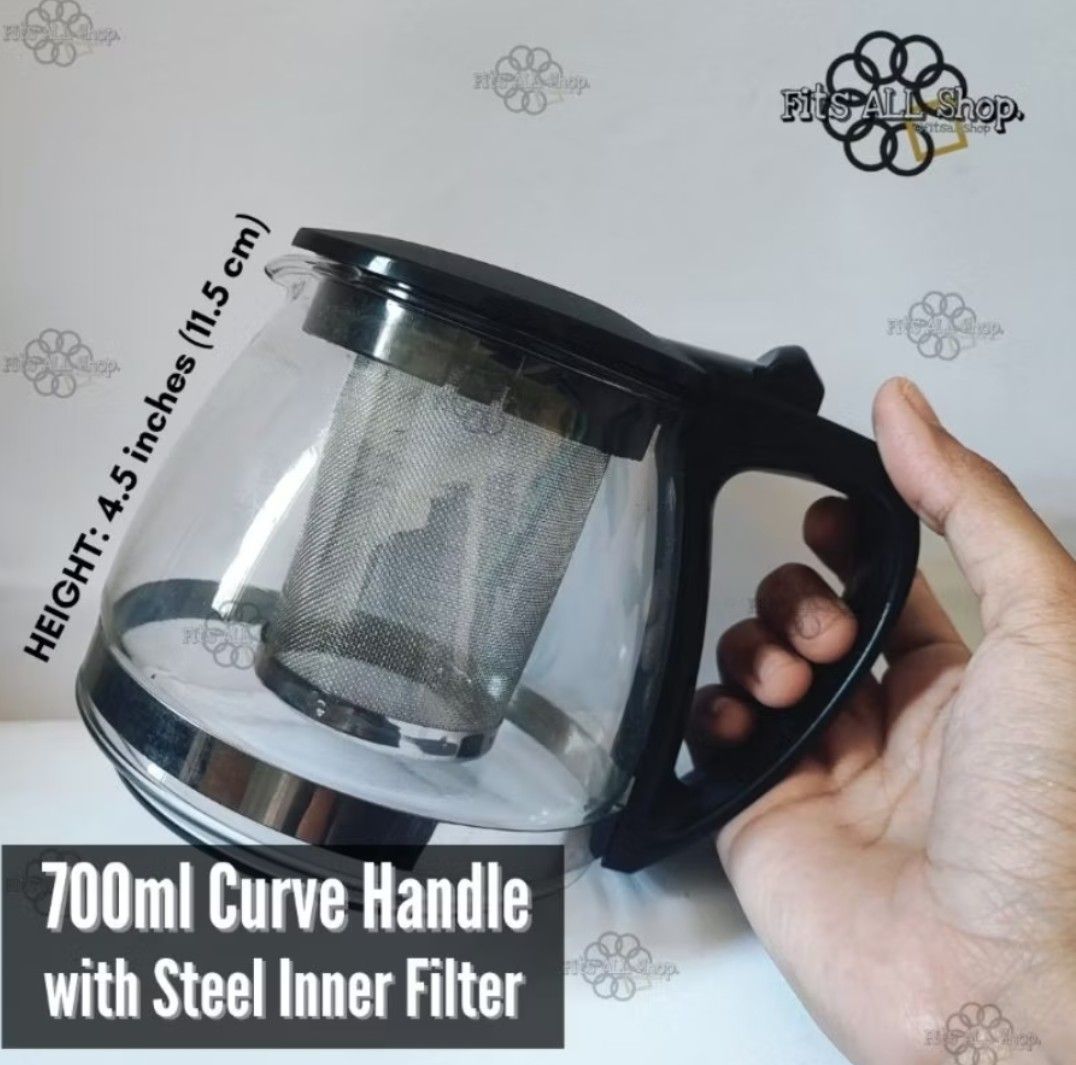 700ml Glass Coffee pot / Teapot w/ strainer|Coffee maker pot replacement (Category: Coffee & Tea Tableware) located in Carmona. Submitted by cherryxx4697 (Listing ID 1352021773, Image 1). Description: .