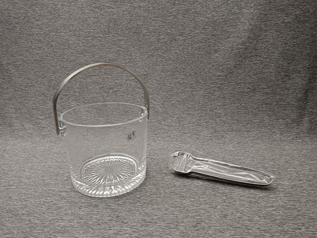 日本 雪稜 TOYO GLASS 玻璃冰桶 夾子