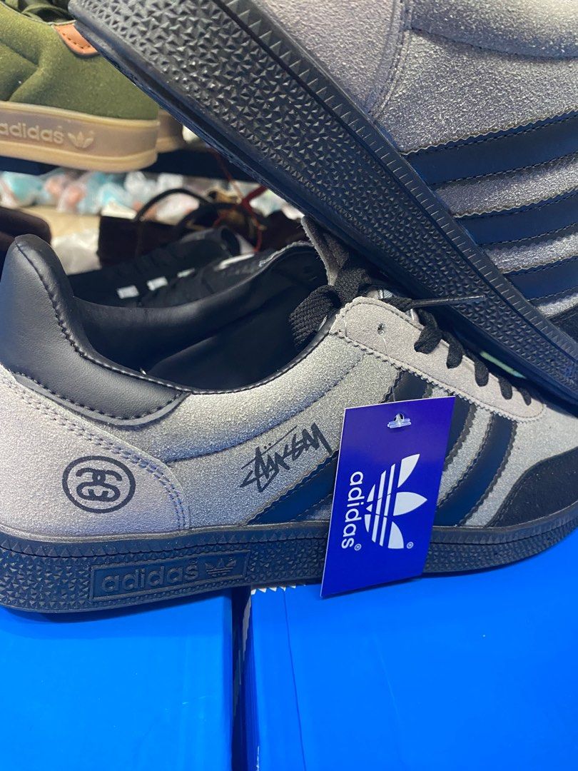 adidas gazelle silver green womens Stussy X Adidas Samba LT 'Black/White' Sneakers