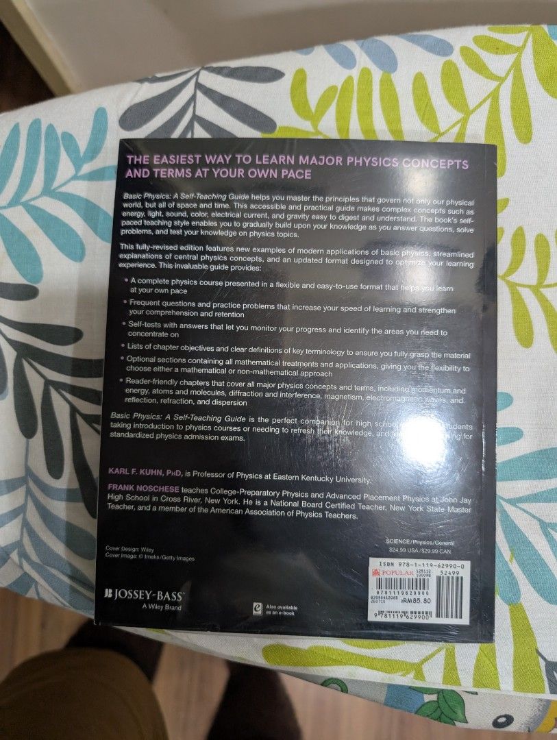 Basic Physics Textbook (Category: Textbooks) located in Kuala Lumpur. Submitted by andrewasher (Listing ID 1352005961, Image 2). Description: Just selling this textbook for a uni friend who dropped out and never ended up using the textbook. The textbook is actually brand new and still sealed in the plastic wrapping. Am willing to negotiate.