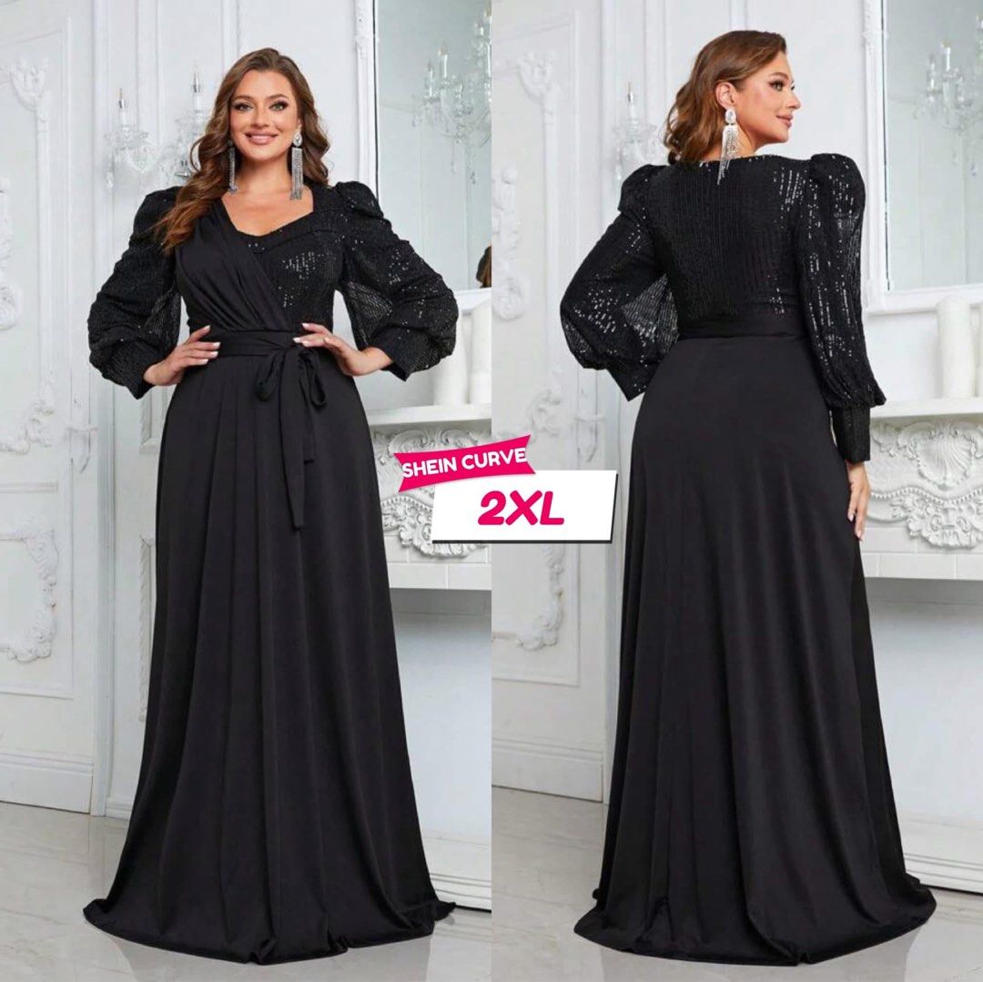 Black Plus Size Gown for Rent (Category: Evening dresses & gowns) located in Taytay. Submitted by _carla_ (Listing ID 1352004502, Image 1). Description: Long Gown for RENT ‼️ Fabric: Sequins Size: 2XL Price : 1000 Rent + 500 Reservation Fee/ Security Deposit ( refundable) MOP: Gcash/Cash Loc: Taytay, Rizal Delivery : Pick up/ Lalamove .