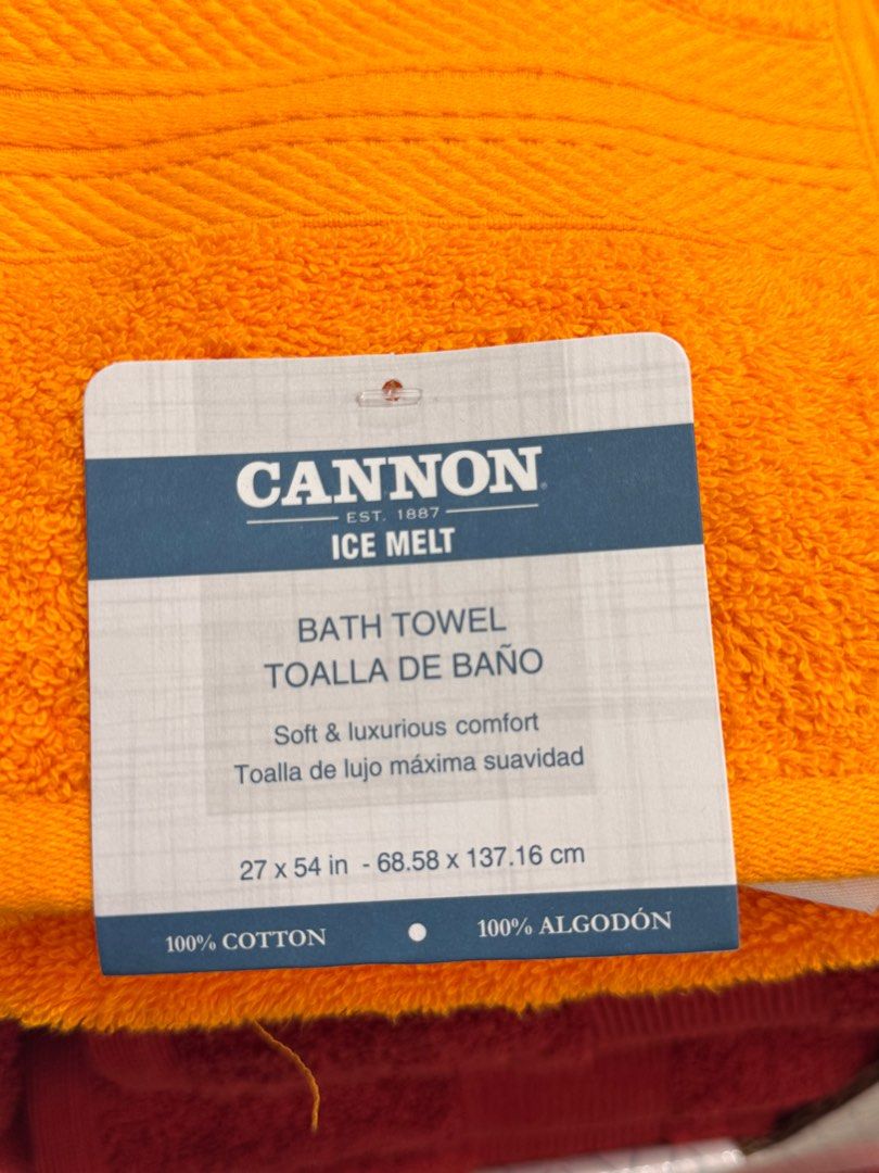 Cannon Bath Towel (Category: Bedding & Towels) located in Angeles City. Submitted by psumbillo (Listing ID 1351990604, Image 2). Description: Cannon Bath Towel 27 x 54 in 69 x 137 cm 100% Cotton.