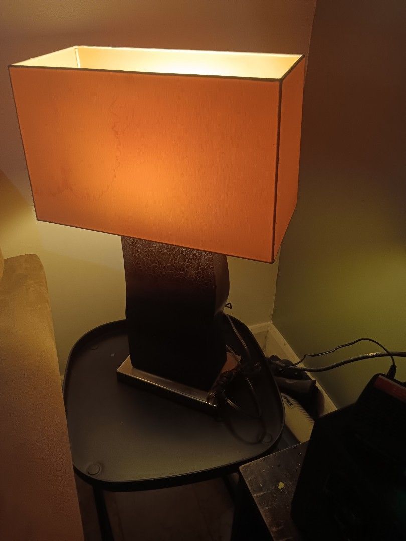 Desk lamps and standing lamp (Category: Other Home Decor) located in Las Pinas. Submitted by jesus1smysavi0r (Listing ID 1352098426, Image 3). Description: Hotel Pull Out In black or beige crown with stainless or wood base.