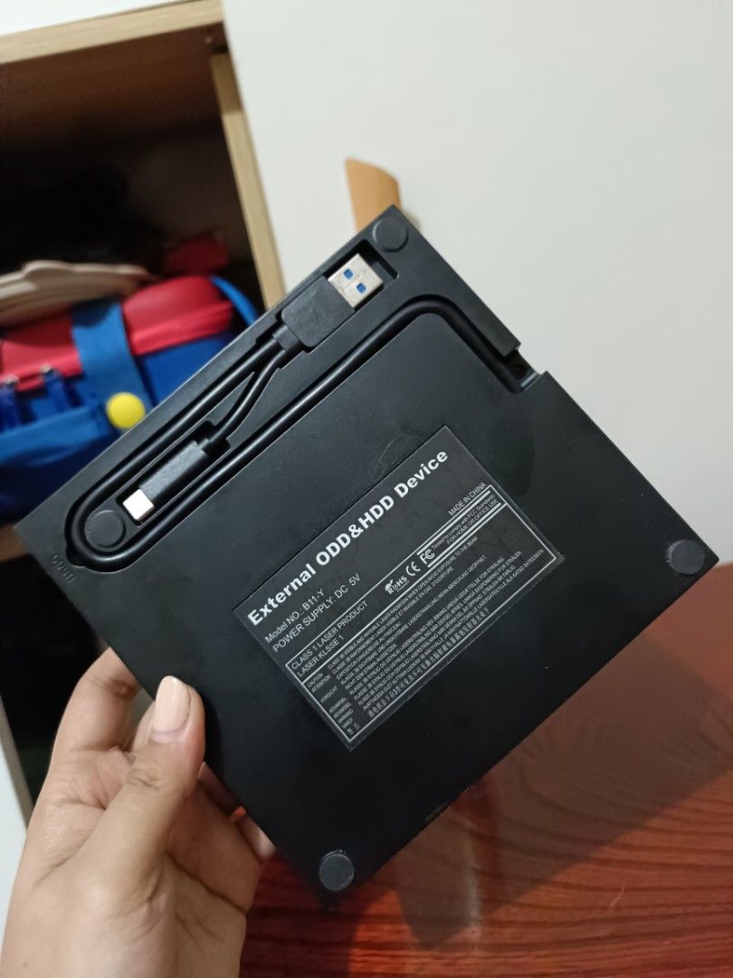 External CD Drive, Portable CD DVD+/-RW Drive (Category: Hard Disks & Thumbdrives) located in Caloocan City. Submitted by -noodles03 (Listing ID 1352123763, Image 3). Description: Untested Receive as is MOP: Gcash/Bank transfer Courier: J&T/Lalamobe.