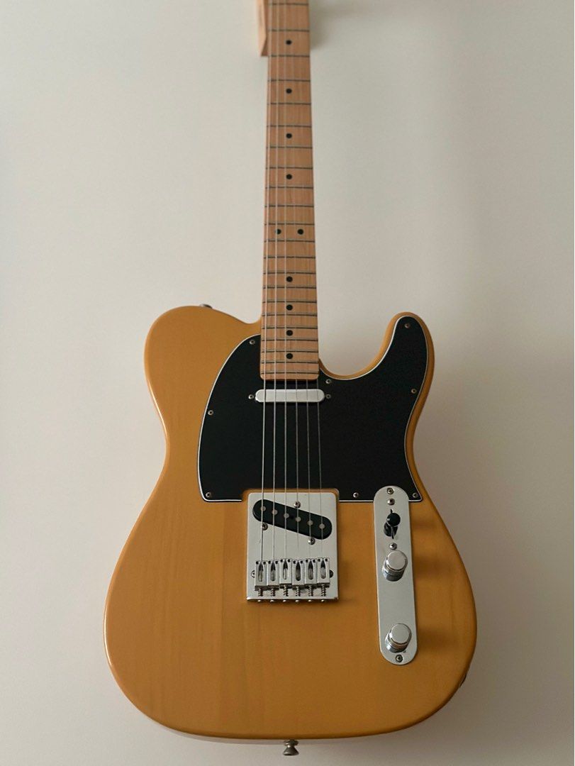 Fender Player Telecaster (Category: Musical Instruments) located in Quezon City. Submitted by penguinco (Listing ID 1352143961, Image 3). Description: - fully set-up, shielded MIM Fender Tele - classic butterscotch blonde - all original genuine Fender parts - newly changed elixir strings - in perfect playing condition - dents from shipping, been there from the start (doesn’t affect playing quality) - can throw in padded Fender gigbag if getting i