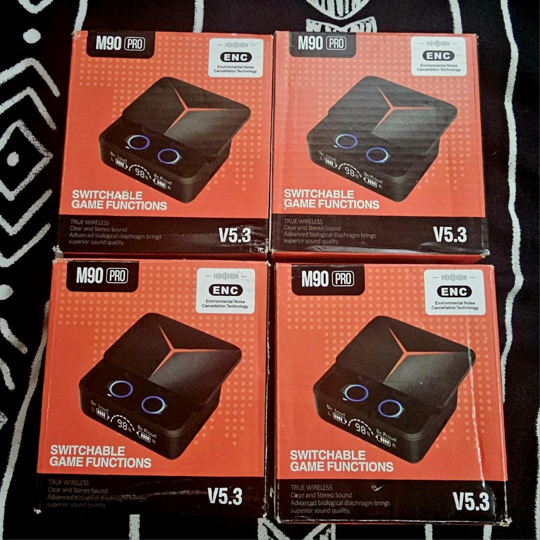 Good quality EARBUDS m90 Pro (Category: Earphones) located in Quezon City. Submitted by northernlegends (Listing ID 1351970191, Image 1). Description: Earbuds na pangharabas. Pwede pang jog or shoot around. Wag lang gamitin in game. 299.00 each 30 in stock 100+ more parating Stress tested a couple of units More than 3 hrs ko n gamit so i can vouch for this item. Good sound quality but dont expect it to sound like Beats or JBL of course. May be us