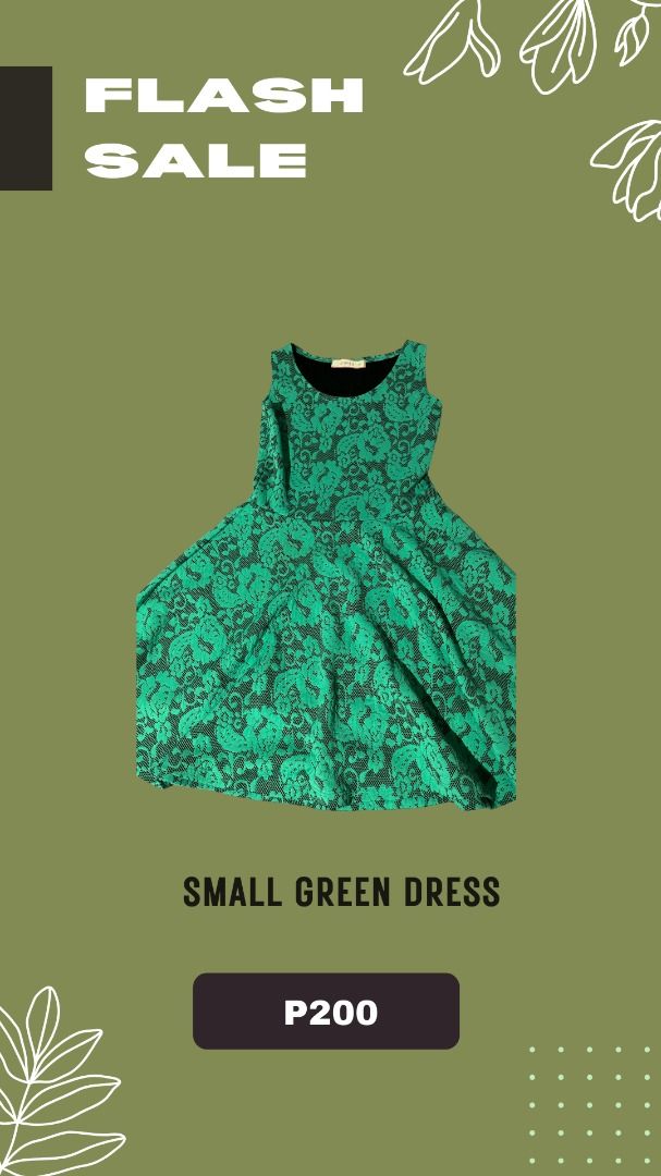 GREEN DRESS (Category: Dresses) located in Quezon City. Submitted by maydaze29 (Listing ID 1351964030, Image 1). Description: .