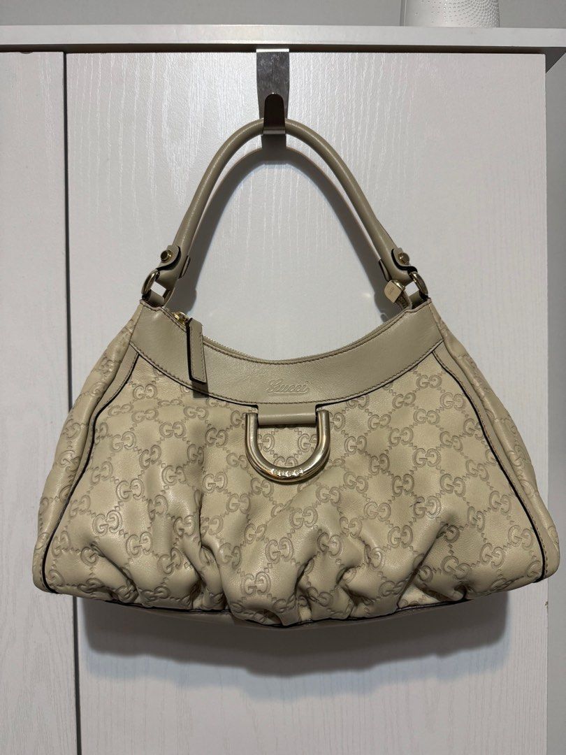 Gucci Leather D-Ring (Category: Luxury Bags & Wallets) located in Pasig City. Submitted by helpmedispose (Listing ID 1352038237, Image 3). Description: Has glue stains at the back Bought in japan.