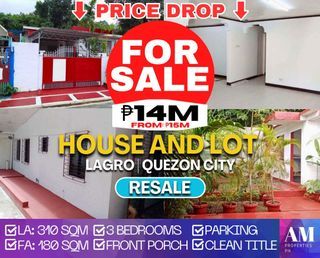 House and Lot 3bedrooms for sale clean title in Quezon City