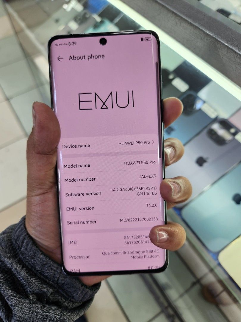 Huawei P50 Pro (Category: Huawei) located in Manila. Submitted by lucky.charm.gadgets (Listing ID 1352136755, Image 3). Description: Huawei P50 Pro 8gb/256gb All Goods at working No Hidden Issue No Repair History Goods na goods Pede sa maarte at nag iinarte Test to sawa bago bayaran For fast transaction call/text 09279452049,09704549350 *PAG COD SAMIN ANG PERSONAL RIDER Required po yung Payment First sa shipping !if our transaction is unsuccessfu