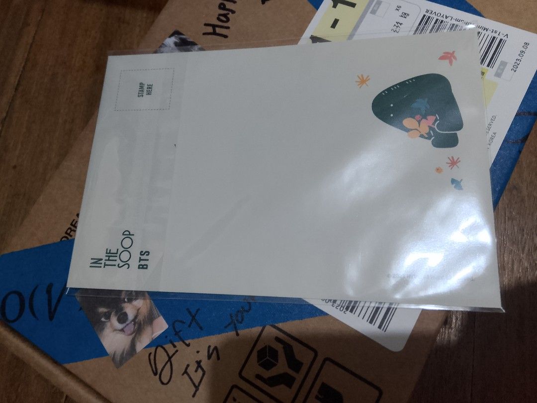 In The Soop Postcard BTS (Category: K-Wave Merchandise) located in Paranaque City. Submitted by TinyShopParanaque (Listing ID 1351979581, Image 2). Description: Collectors Postcard BTS.