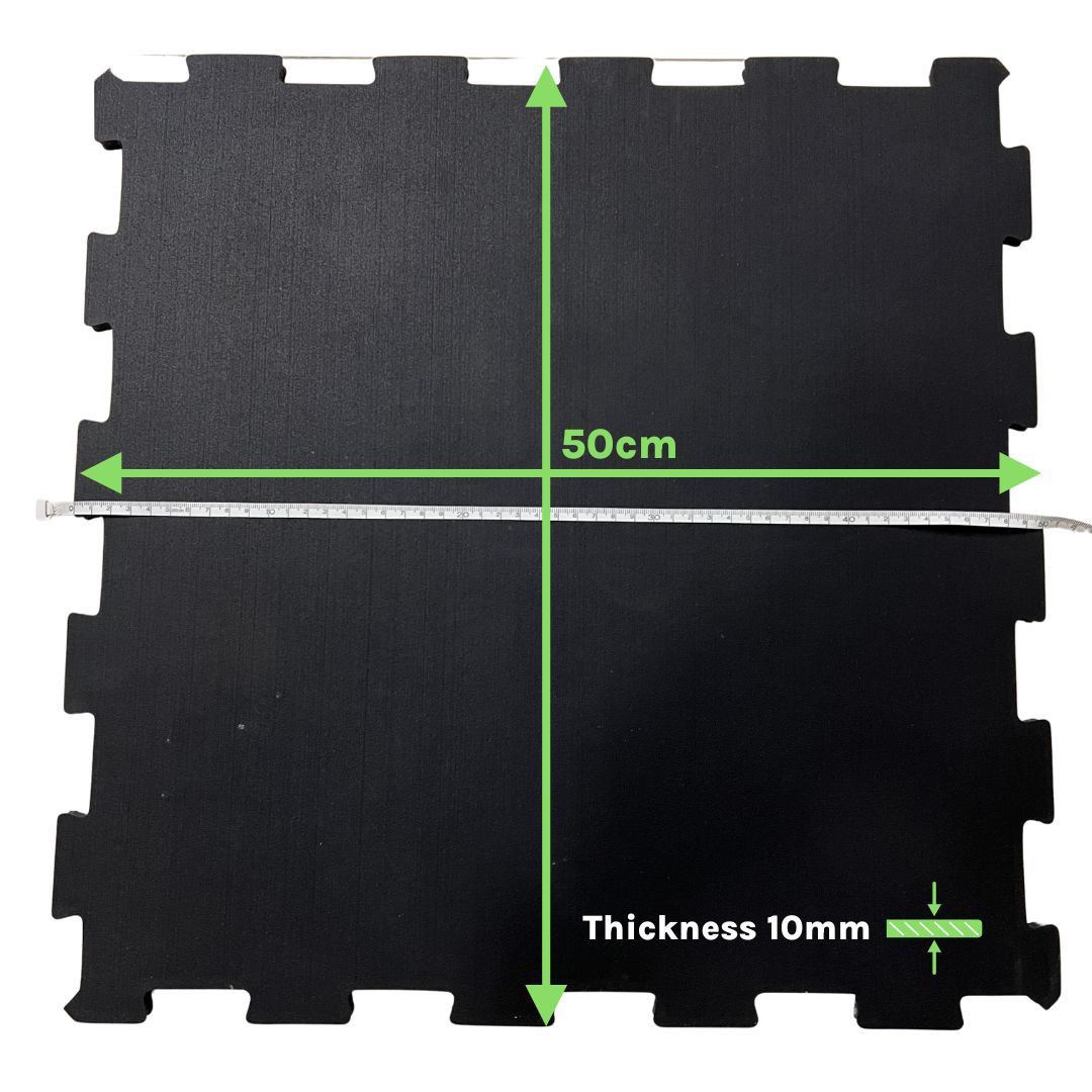 Interlocking Exercise Mat - High Density (Category: Exercise Mats) located in Singapore. Submitted by koolblue (Listing ID 1352036846, Image 2). Description: Pre-loved interlocking high density exercise mat. In excellent condition. Dimensions: 50cm X 50cm Thickness: 10mm TOTAL 36 pieces Corner 4 pieces Border 16 pieces Centre 16 pieces Retail price $16-20/piece Selling all 36 pieces for $300 Save more than $250! (*NOT selling individual pieces*) 