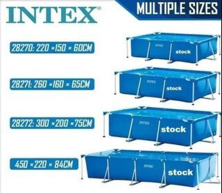 INTEX RECTANGULAR FRAME POOL