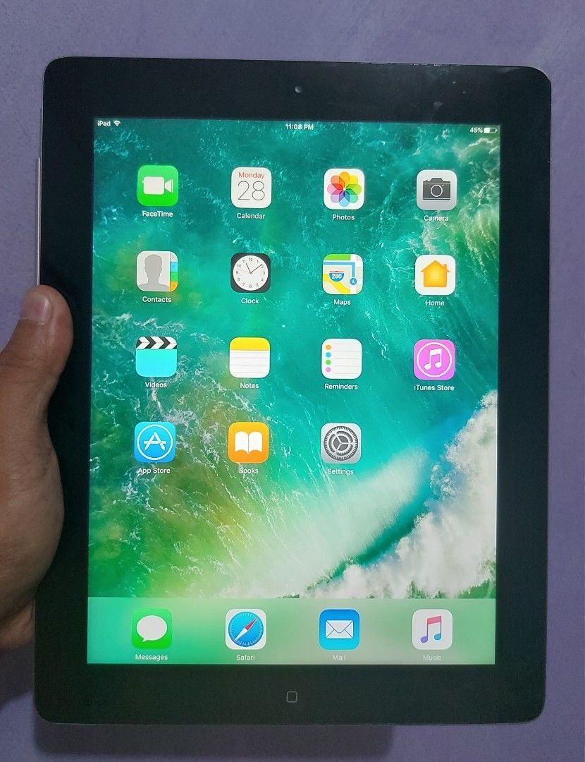 iPad 16GB 4th Generation (Category: iPad) located in Cainta. Submitted by bautistajeff (Listing ID 1352116916, Image 1). Description: ✔️ Selling as is - what you see is what you get ✔️ In good condition no hidden issues or defects ✔️ 90% smooth - with barely scratches front and back ✔️ With some dents as seen on the pictures (bawal sa maarte 😆 ) ✔️ With flip front cover ✔️ No screen protector ✔️ No iCloud issues ✔️ IOS version 10.3.3 - updated a