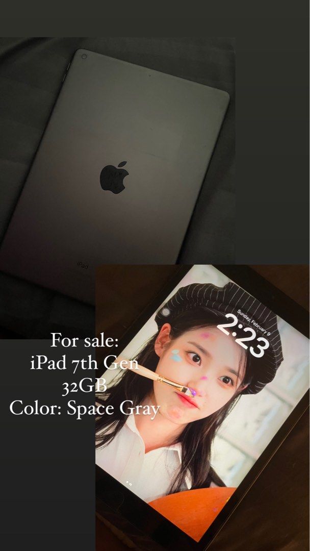 Macbook Air (2013) & iPad 7th gen (Category: Laptops & Notebooks) located in Cavite. Submitted by kmbrlyprgrn (Listing ID 1352023927, Image 2). Description: Selling my own Macbook Air (11inch, 2013) together with my iPad 7th gen. Sold as bundle only. I will replace the macbook battery worth 2k so not original. Screen is kinda like that because of not using it for a long time. Everything is working tho. Smooth for docu and other stuff. ipad is per