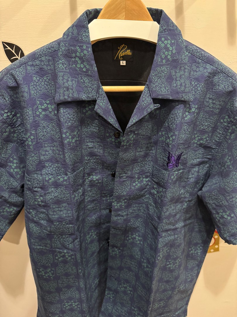 NEEDLES×BEAMS/別注 OPEN COLLAR SHIRT パピヨン 【公式通販】