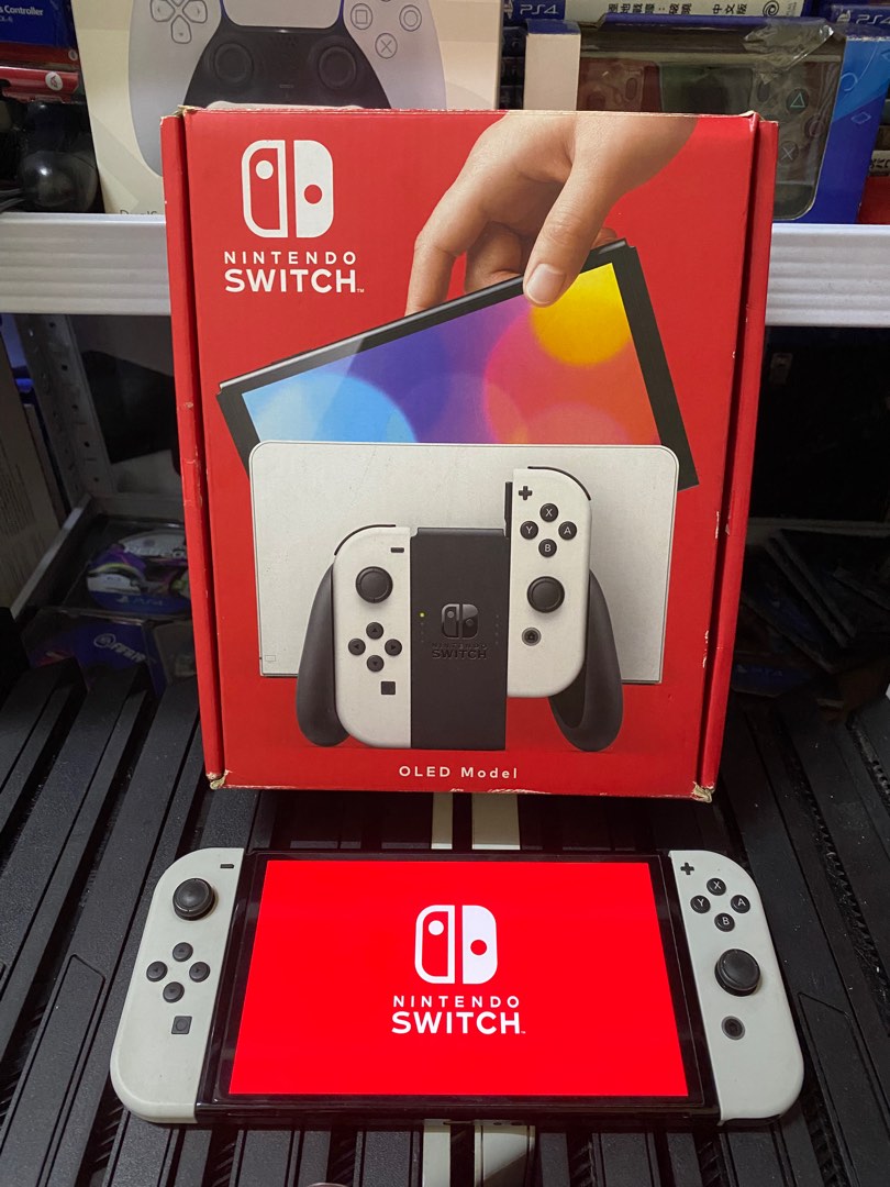 Nintendo Switch Oled White / Neon Fullset Box OPEN TRADE IN++, Video ...