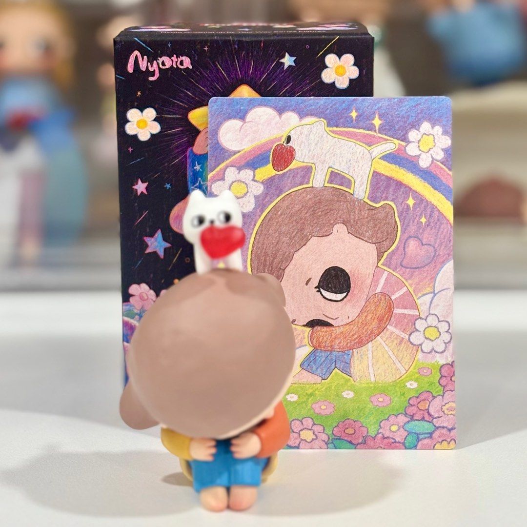 Nyota - Growing Up - Hidden Love (Category: Designer & Blind Box Toys) located in Pasig City. Submitted by ysobelandquin (Listing ID 1352112256, Image 1). Description: Nyota - Growing Up - Hidden Love Brand new, unsealed with card. Box opened from the bottom. Payment via BPI or Gcash only. Shipping via Grab/Lalamove/Gogo at buyer’s expense..