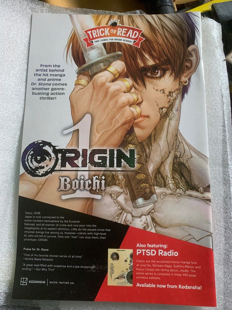 Origin (Category: Comics & Manga) located in Parit. Submitted by myblacksmileelf (Listing ID 1352147148, Image 1). Description: Sale Origin Rm15.00 Kondisi Cun Pos Asing Terima Kasih.