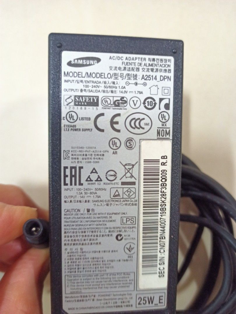 Samsung AC/DC Adapter 14V=1.79A406118323476254722