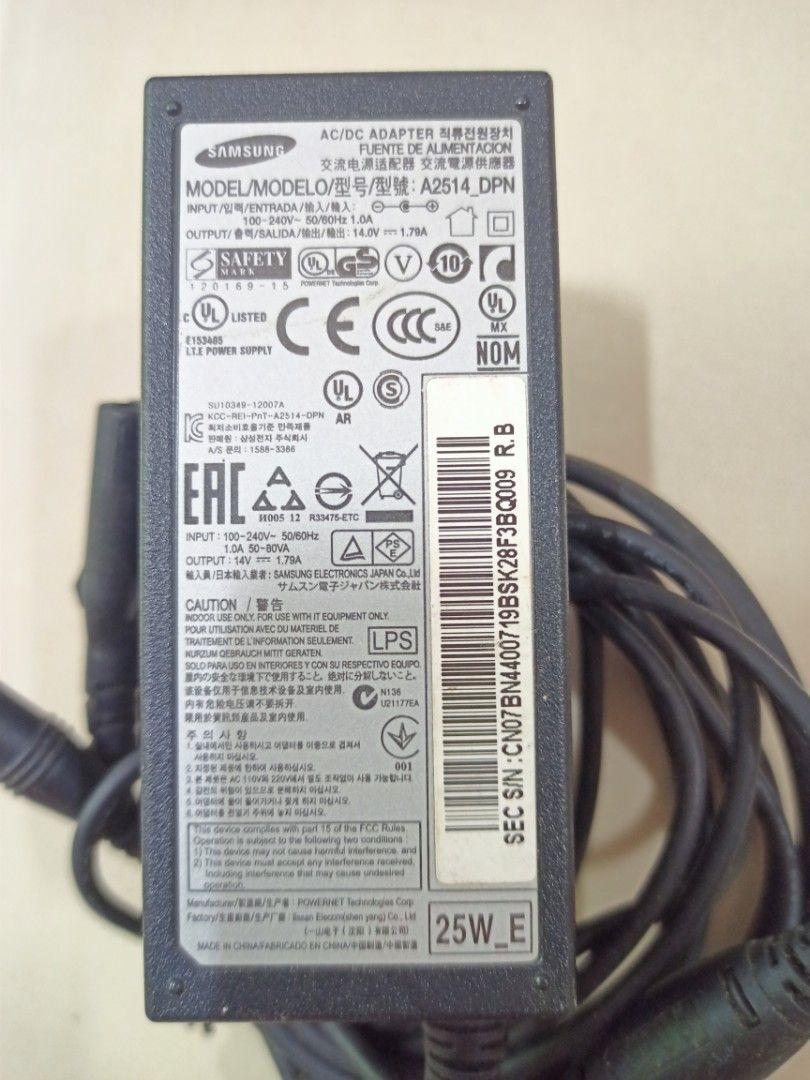 Samsung AC/DC Adapter 14V=1.79A406118323476254721